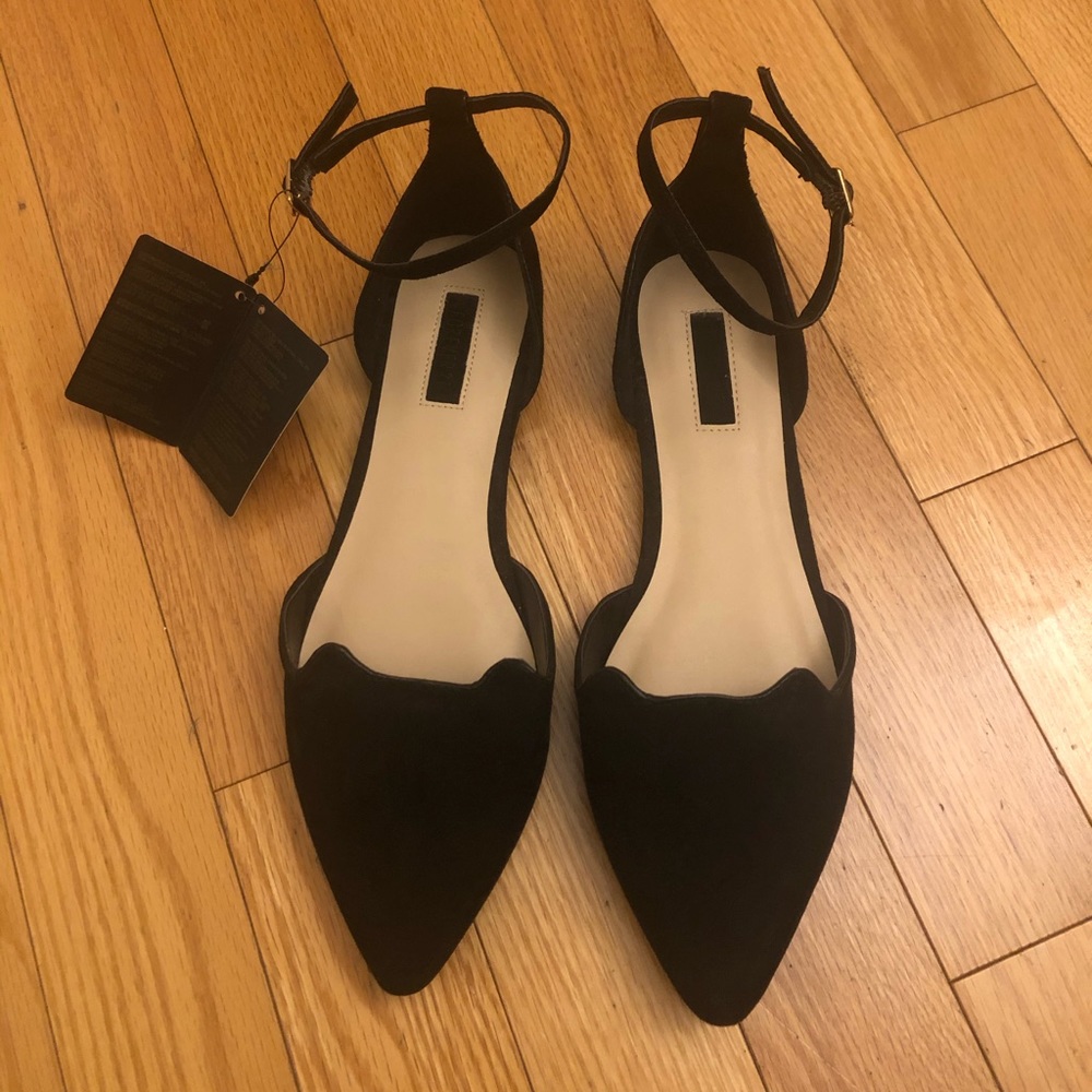 Super cute and unique Black cat flats, size 7.5